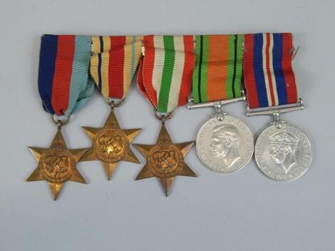 A collection of Second World War medals