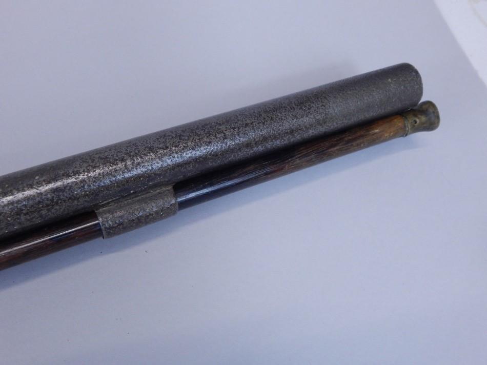 A muzzle loading double barrel shotgun