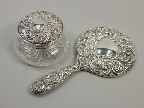 Two silver mounted items