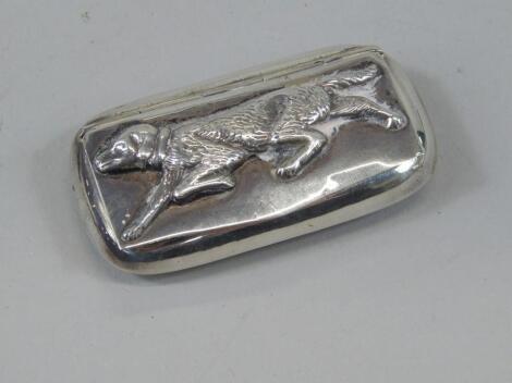 A 20thC Continental silver snuff box