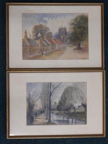 N. E. Nelson. Cotswold Village and Trent stream