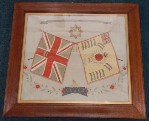 A late 19thC / early 20thC regimental embroidery