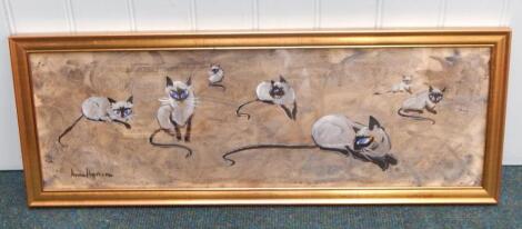 Ann Hudson. Siamese cats