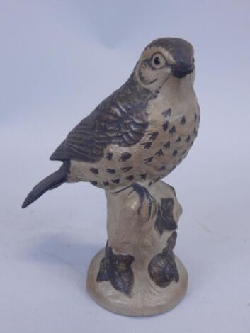 A Poole pottery model of a thrush