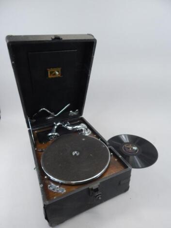 A portable gramophone player