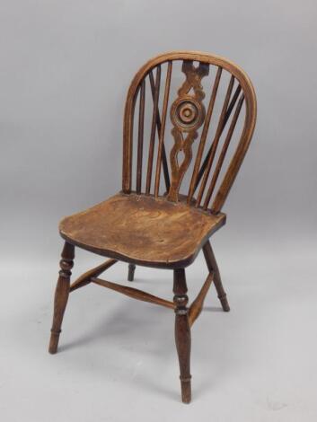 A 19thC Windsor side chair