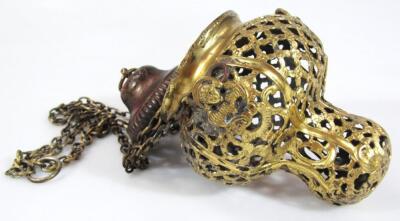 A Russian gilt metal sanctuary lamp - 2