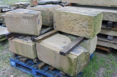 A quantity of sandstone quoins.