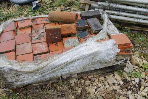 A quantity of terracotta tiles.