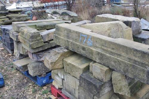 A quantity of sandstone chimney bases. (2 pallets)