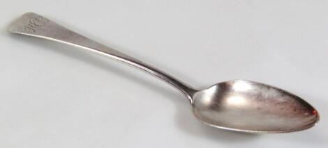 A George III silver tablespoon