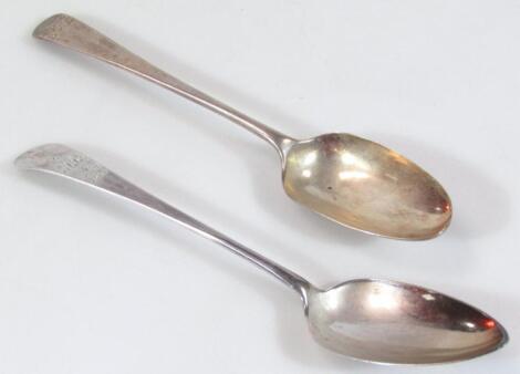 A George III silver tablespoon