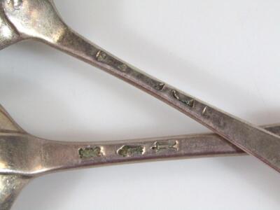 A George II silver tablespoon - 3