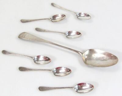 Various Georgian and later flatware