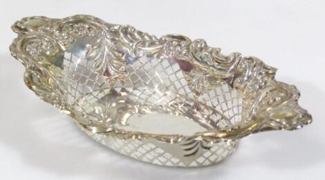 A late Victorian silver dish