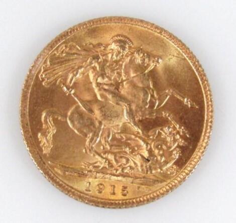 A George V full gold sovereign