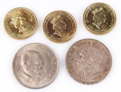 Three 1989 £2 coins - 2