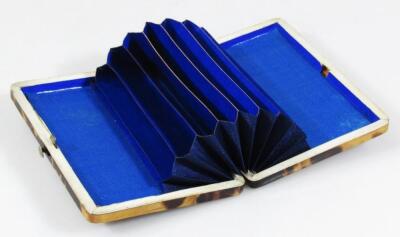 A Victorian tortoiseshell card case - 2