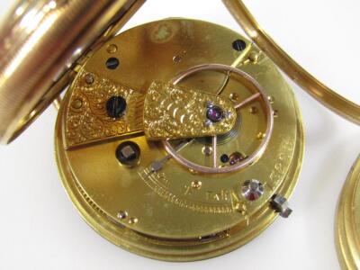 An 18ct gold gentleman's open faced pocket watch - 3