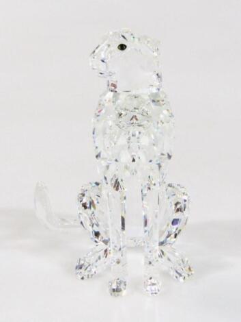 A Swarovski Crystal Inspiration Africa figure wild cat