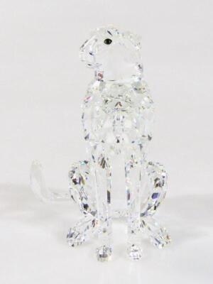 A Swarovski Crystal Inspiration Africa figure wild cat