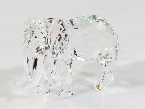 A Swarovski Crystal Inspiration Africa figure standing elephant