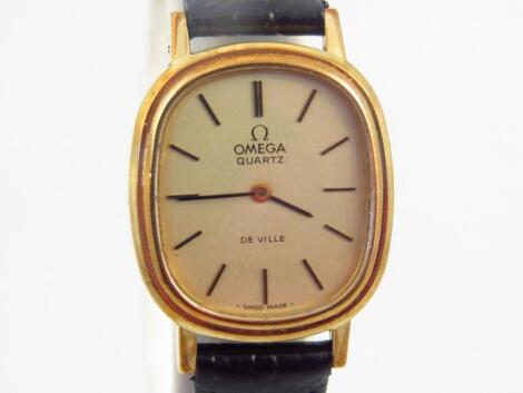 A 20thC ladies Omega quartz De Ville wristwatch
