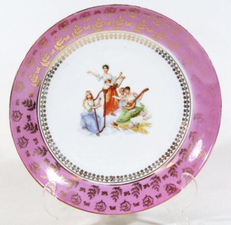 An Austrian Victorian porcelain charger