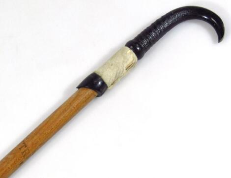 An early 20thC walking cane