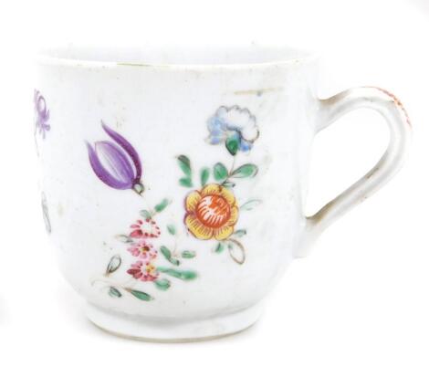 An 18thC Chinese export porcelain coffee cup