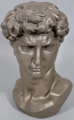 A modern resin classical bust