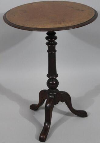 An early 19thC mahogany occasional table