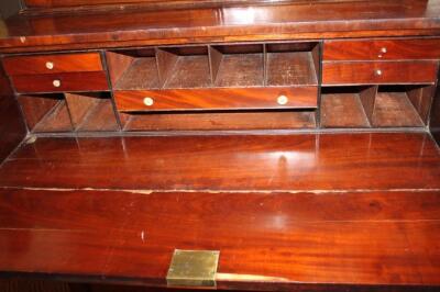 A 19thC mahogany secretaire bookcase - 2