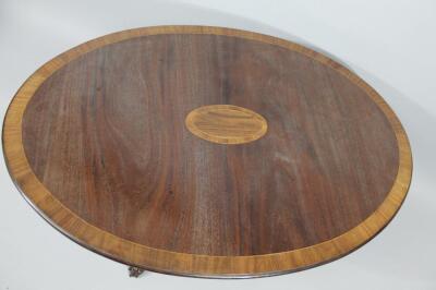 A 20thC mahogany snap top occasional table - 2