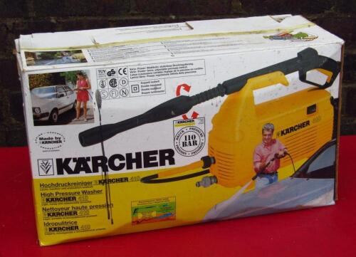 A modern Karcher pressure washer