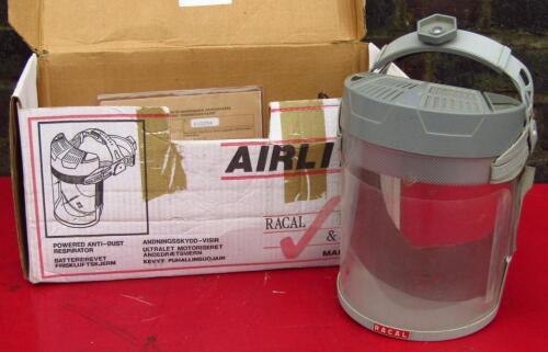 An Airlite Racal air fed anti-dust respirator