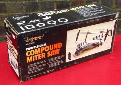 A Jorgensen 64020 professional compound mitre saw