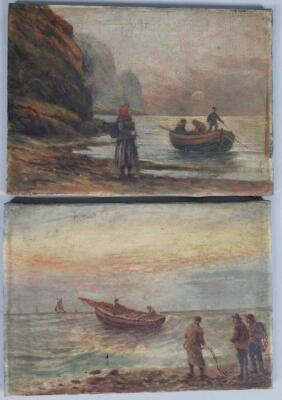 19thC British School. Coastal scenes