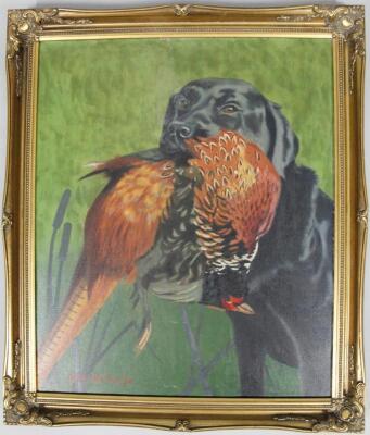 Nick Hallam (20thC). Gun dog with pheasant - 2