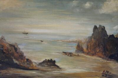 19thC British School. Coastal scene