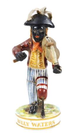 A late 19thC King Street Derby Theatrical figure of Billy Waters
