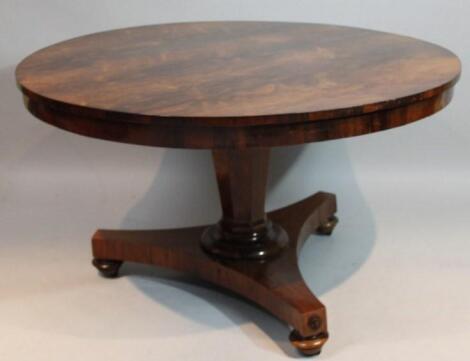 An early 19thC rosewood breakfast table