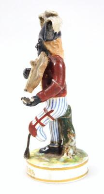 A late 19thC King Street Derby Theatrical figure of Billy Waters - 2