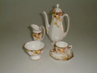 A Royal Doulton bone china coffee service