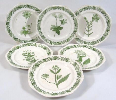 Various 19thC Copeland and Garrett late Spode pottery plates