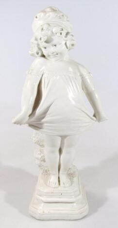 A semi plaster figure