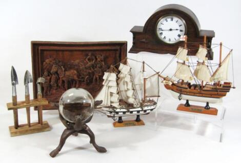 Various treen collectables etc