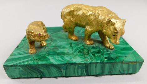 A 19thC desk ornament or paperweight