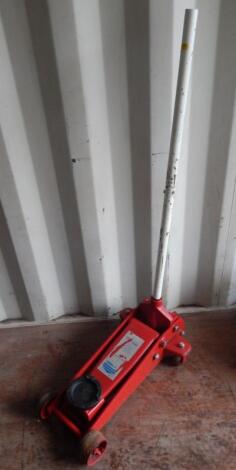 A 20thC Sealey metal trolley jack