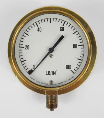 A modern LB/IN Smiths pressure gauge